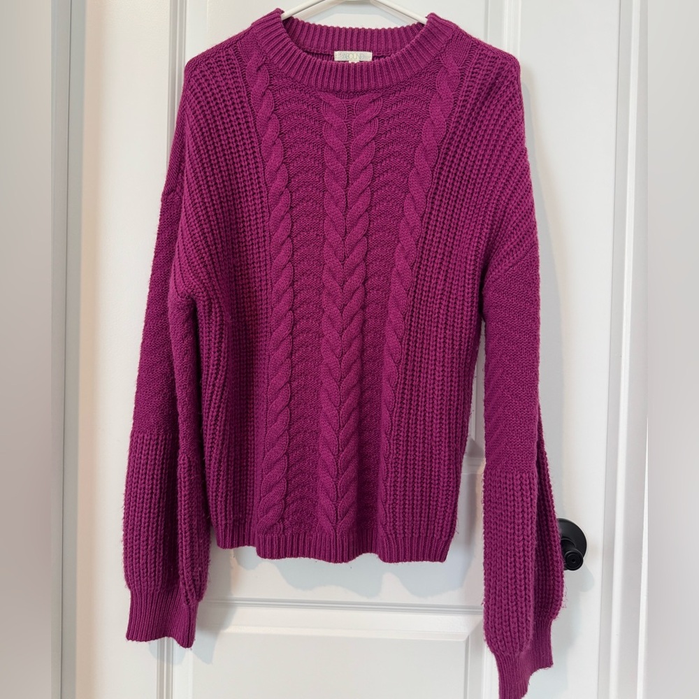 Abound Fuchsia Knit Pullover